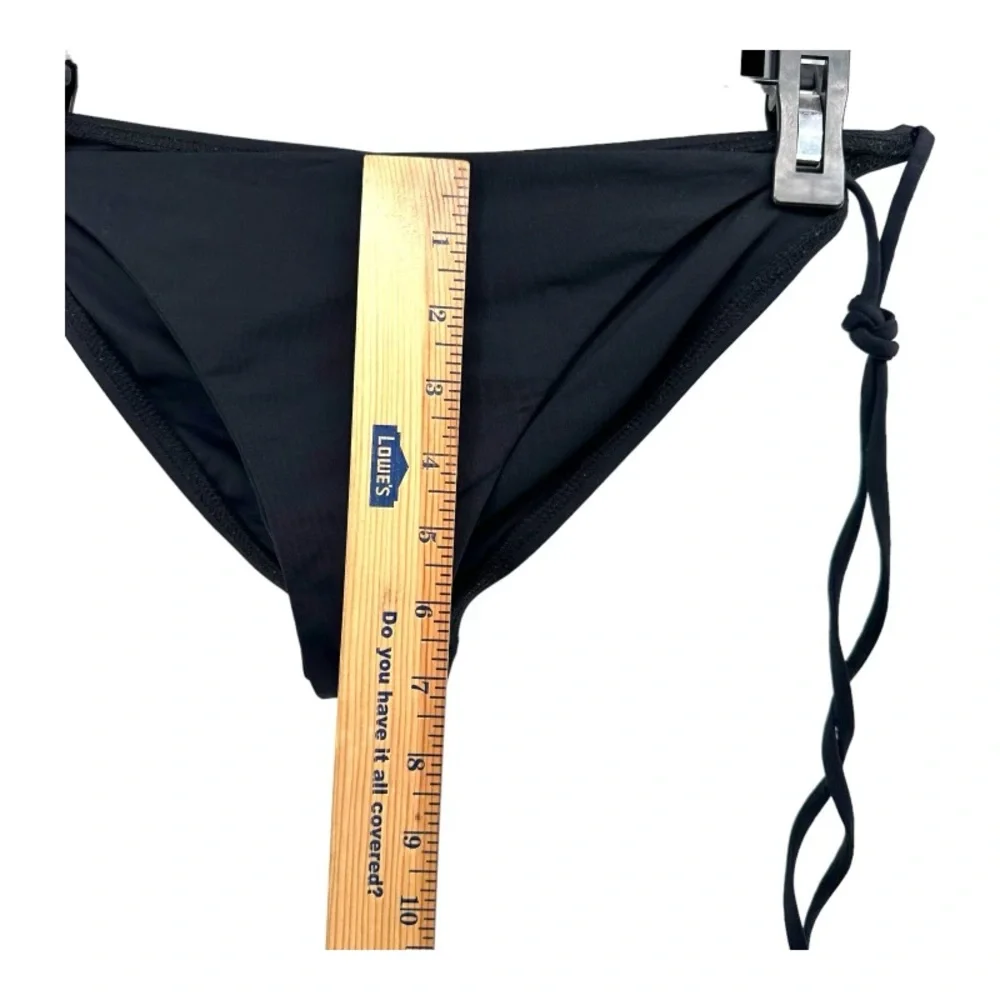 l*space Black Side-Tie Bikini Bottoms
